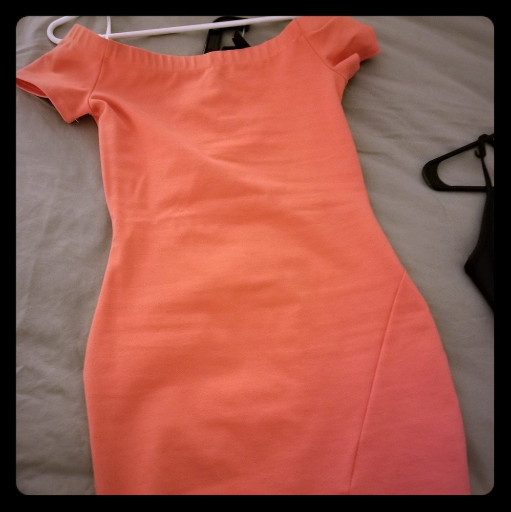 Off the shoulder mini dress